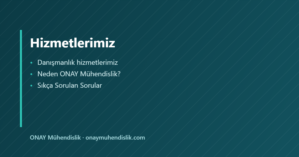 Hizmetlerimiz KKDİK REACH — ONAY Mühendislik